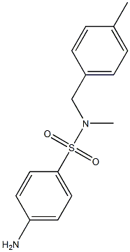  4-amino-N-methyl-N-[(4-methylphenyl)methyl]benzene-1-sulfonamide