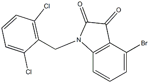  4-bromo-1-[(2,6-dichlorophenyl)methyl]-2,3-dihydro-1H-indole-2,3-dione