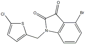 4-bromo-1-[(5-chlorothiophen-2-yl)methyl]-2,3-dihydro-1H-indole-2,3-dione