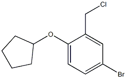 4-bromo-2-(chloromethyl)-1-(cyclopentyloxy)benzene Structure