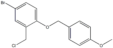 4-bromo-2-(chloromethyl)-1-[(4-methoxyphenyl)methoxy]benzene|