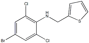 4-bromo-2,6-dichloro-N-(thiophen-2-ylmethyl)aniline Structure