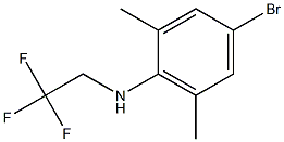 4-bromo-2,6-dimethyl-N-(2,2,2-trifluoroethyl)aniline,,结构式