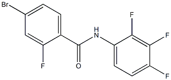 4-bromo-2-fluoro-N-(2,3,4-trifluorophenyl)benzamide,,结构式