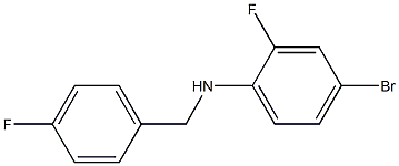 4-bromo-2-fluoro-N-[(4-fluorophenyl)methyl]aniline