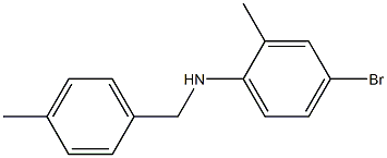 4-bromo-2-methyl-N-[(4-methylphenyl)methyl]aniline Structure