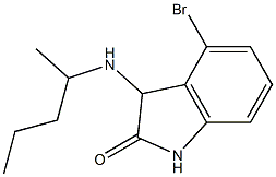 4-bromo-3-(pentan-2-ylamino)-2,3-dihydro-1H-indol-2-one Structure