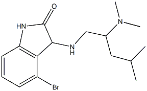 4-bromo-3-{[2-(dimethylamino)-4-methylpentyl]amino}-2,3-dihydro-1H-indol-2-one Structure