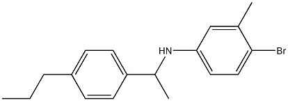 4-bromo-3-methyl-N-[1-(4-propylphenyl)ethyl]aniline Structure