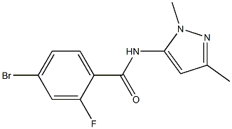 4-bromo-N-(1,3-dimethyl-1H-pyrazol-5-yl)-2-fluorobenzamide