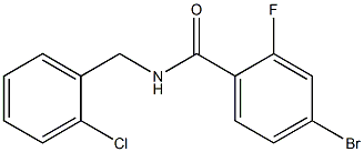 4-bromo-N-(2-chlorobenzyl)-2-fluorobenzamide,,结构式