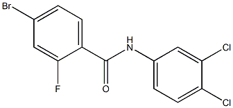 4-bromo-N-(3,4-dichlorophenyl)-2-fluorobenzamide Structure