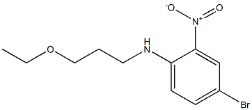 4-bromo-N-(3-ethoxypropyl)-2-nitroaniline Structure