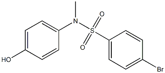 4-bromo-N-(4-hydroxyphenyl)-N-methylbenzene-1-sulfonamide Structure