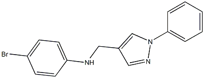 4-bromo-N-[(1-phenyl-1H-pyrazol-4-yl)methyl]aniline Struktur