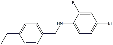 4-bromo-N-[(4-ethylphenyl)methyl]-2-fluoroaniline Structure