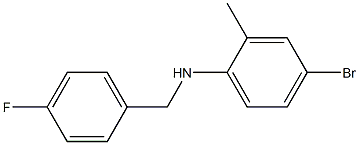 4-bromo-N-[(4-fluorophenyl)methyl]-2-methylaniline