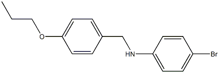 4-bromo-N-[(4-propoxyphenyl)methyl]aniline Structure