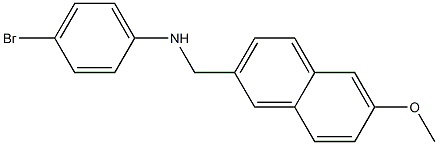 4-bromo-N-[(6-methoxynaphthalen-2-yl)methyl]aniline Structure