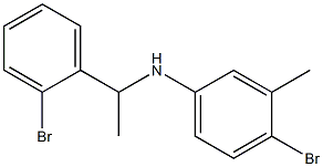 4-bromo-N-[1-(2-bromophenyl)ethyl]-3-methylaniline Structure