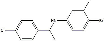 4-bromo-N-[1-(4-chlorophenyl)ethyl]-3-methylaniline Structure