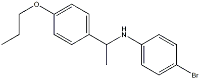 4-bromo-N-[1-(4-propoxyphenyl)ethyl]aniline|