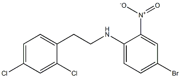 4-bromo-N-[2-(2,4-dichlorophenyl)ethyl]-2-nitroaniline Structure