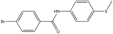 4-bromo-N-[4-(methylthio)phenyl]benzamide Structure