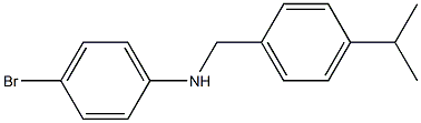 4-bromo-N-{[4-(propan-2-yl)phenyl]methyl}aniline Structure