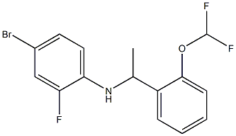 4-bromo-N-{1-[2-(difluoromethoxy)phenyl]ethyl}-2-fluoroaniline Structure