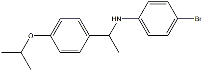 4-bromo-N-{1-[4-(propan-2-yloxy)phenyl]ethyl}aniline 化学構造式