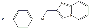 4-bromo-N-{imidazo[1,2-a]pyridin-2-ylmethyl}aniline,,结构式
