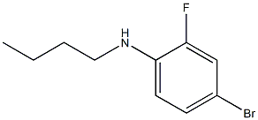 4-bromo-N-butyl-2-fluoroaniline,,结构式