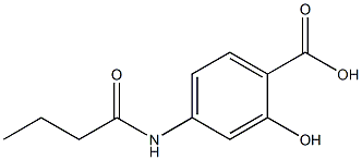 4-butanamido-2-hydroxybenzoic acid Structure