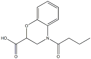 4-butanoyl-3,4-dihydro-2H-1,4-benzoxazine-2-carboxylic acid|