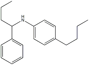 4-butyl-N-(1-phenylbutyl)aniline 化学構造式