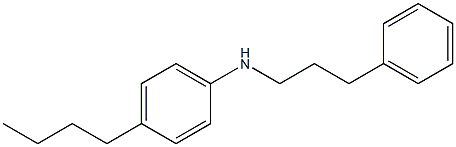 4-butyl-N-(3-phenylpropyl)aniline Struktur