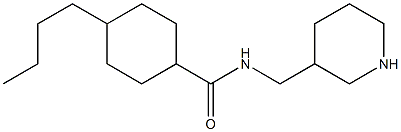  4-butyl-N-(piperidin-3-ylmethyl)cyclohexane-1-carboxamide