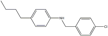 4-butyl-N-[(4-chlorophenyl)methyl]aniline Structure