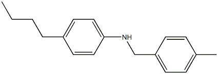 4-butyl-N-[(4-methylphenyl)methyl]aniline,,结构式