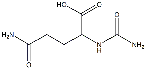 4-carbamoyl-2-(carbamoylamino)butanoic acid Struktur