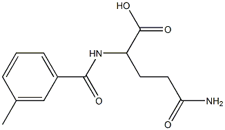 4-carbamoyl-2-[(3-methylphenyl)formamido]butanoic acid,,结构式
