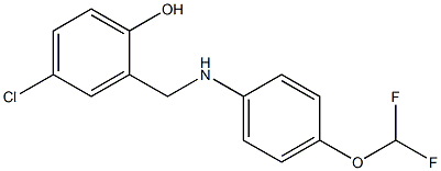 4-chloro-2-({[4-(difluoromethoxy)phenyl]amino}methyl)phenol