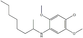 4-chloro-2,5-dimethoxy-N-(octan-2-yl)aniline Structure