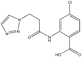 4-chloro-2-[3-(1H-1,2,3-triazol-1-yl)propanamido]benzoic acid Structure