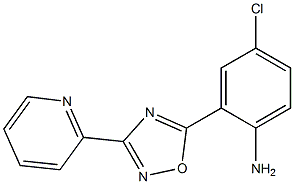 4-chloro-2-[3-(pyridin-2-yl)-1,2,4-oxadiazol-5-yl]aniline Structure