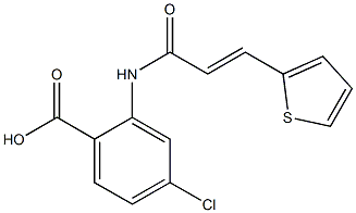 4-chloro-2-[3-(thiophen-2-yl)prop-2-enamido]benzoic acid