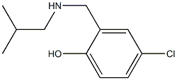4-chloro-2-{[(2-methylpropyl)amino]methyl}phenol 化学構造式