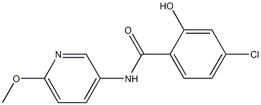 4-chloro-2-hydroxy-N-(6-methoxypyridin-3-yl)benzamide Structure