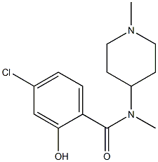 4-chloro-2-hydroxy-N-methyl-N-(1-methylpiperidin-4-yl)benzamide